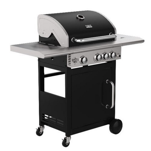 BARBACOA GAS TEKA BBQ 3100 GBK NEGRA/INOX 4 FUEGOS
